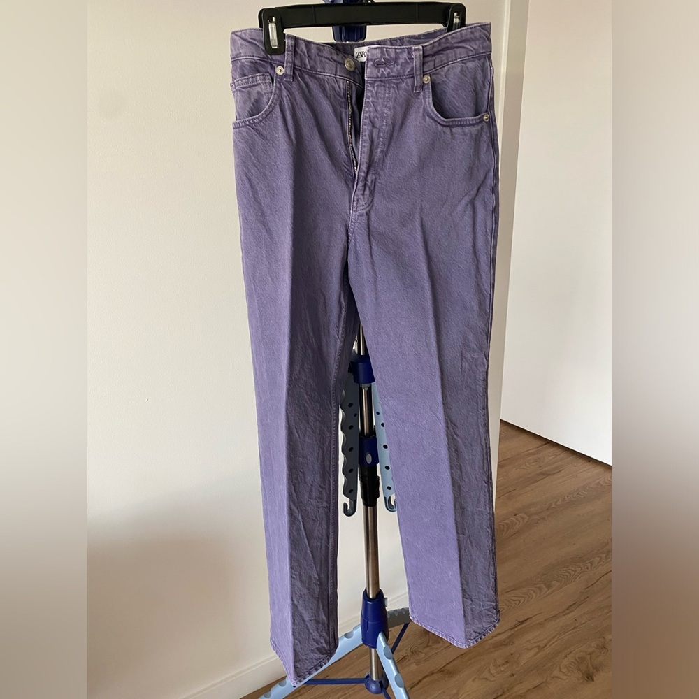 (SOLD) Purple High Waisted Jeans